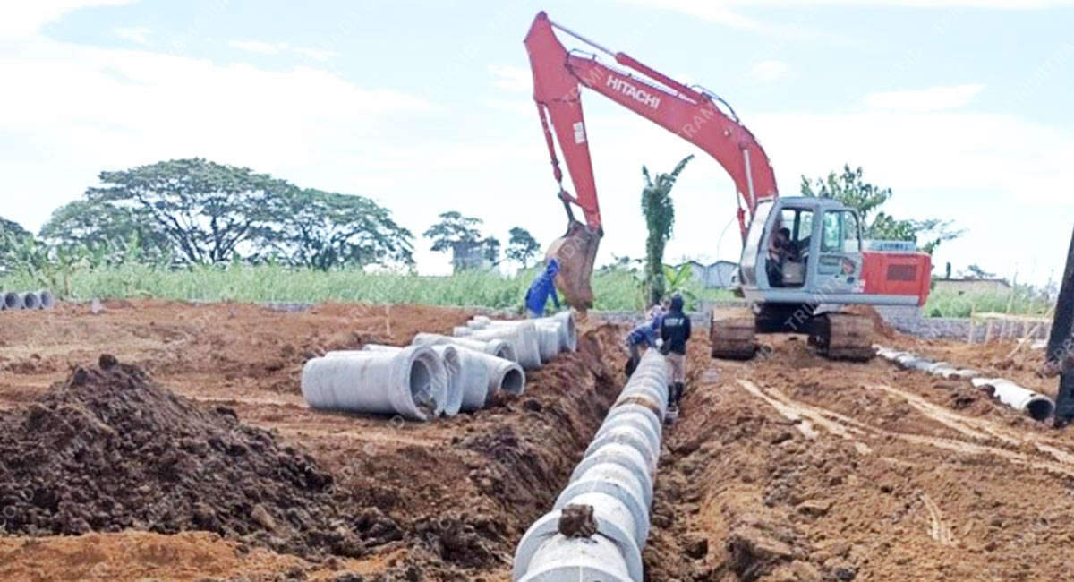 Project Rolling Hills Tanjung Bunga Makassar Pemasangan Pipa Beton / Reinforced Concrete Pipe (RCP)