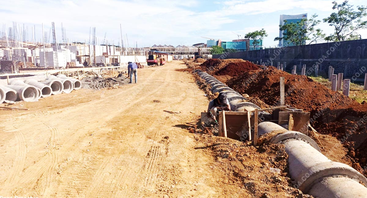 Project Saluran Drainase Pipa Beton Bertulang (RCP) - The Rolling Hills Tanjung Bunga